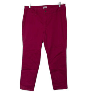 Market & Spruce Fuchsia Pink Cropped Pants Women's Size 14W